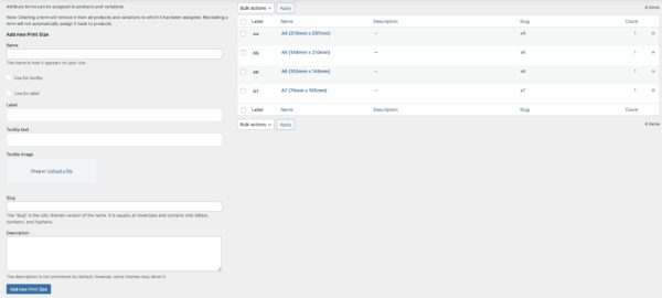 Label attributes scaled